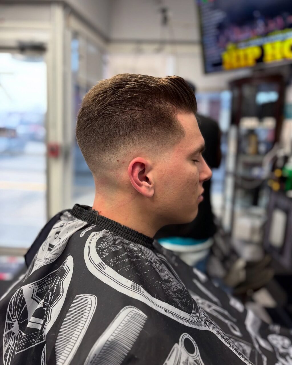 Instagram post from 4menbarbershop_maine. This post is in position 1.