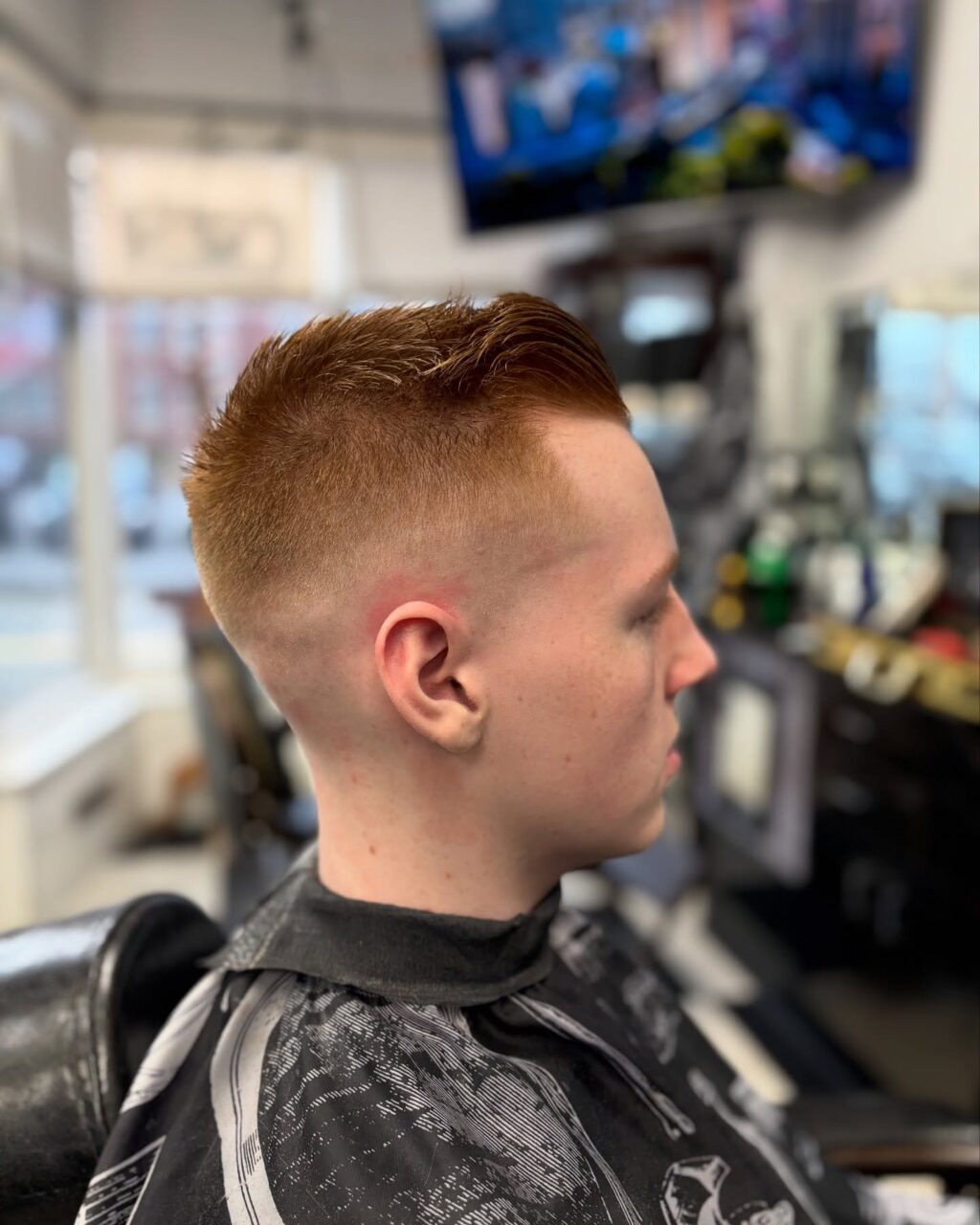 Instagram post from 4menbarbershop_maine. This post is in position 1.
