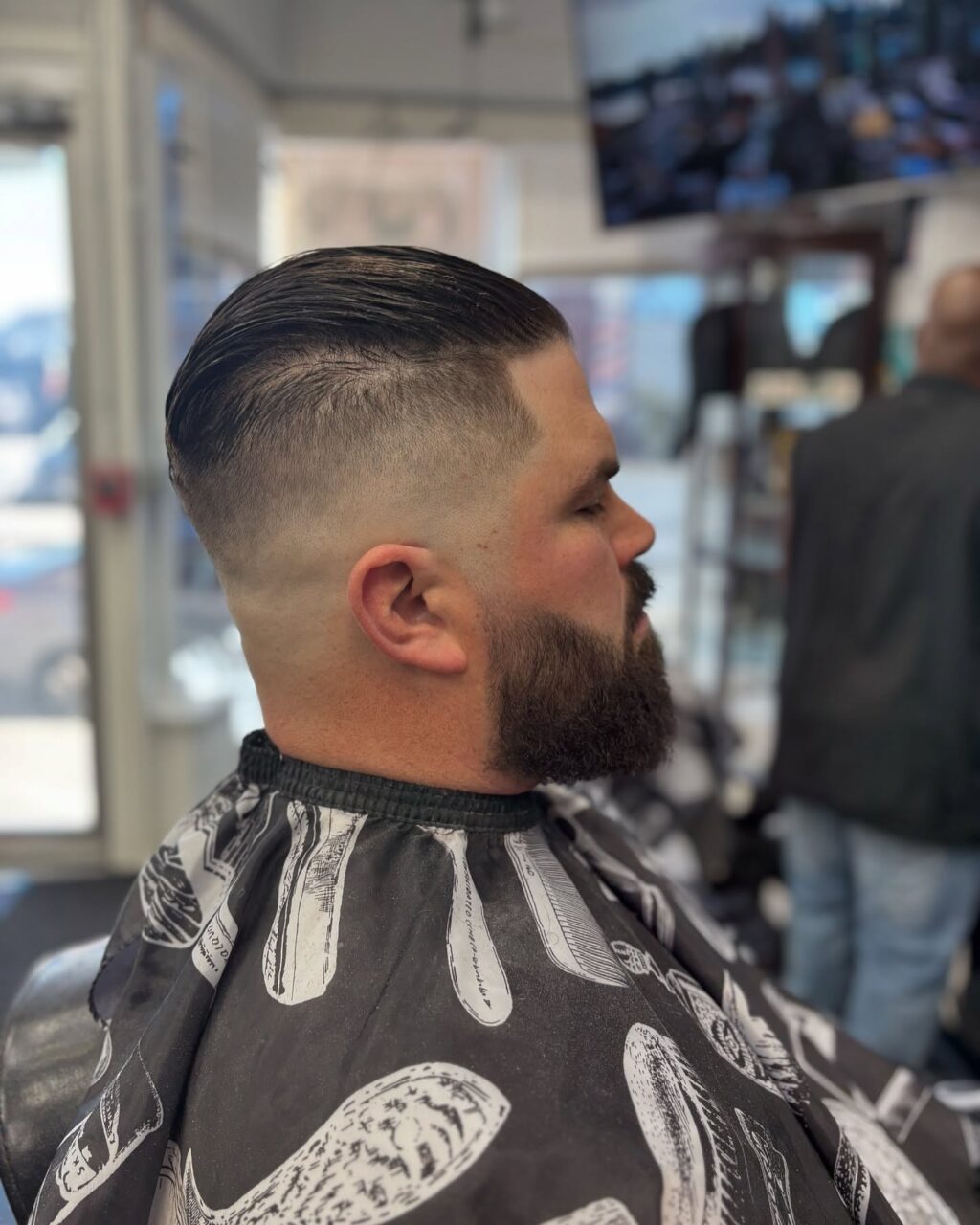 Instagram post from 4menbarbershop_maine. This post is in position 1.